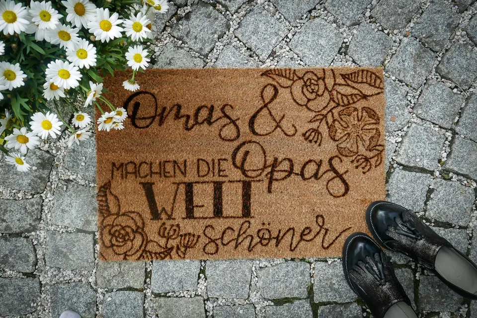 Fußmatte aus Kokos: Omas & Opas machen die Welt schöner